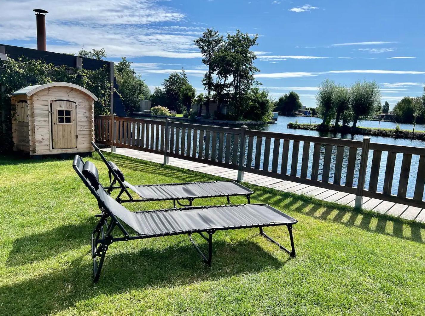 New - Private Residence With Sauna - On A Lake Near Amsterdam Vinkeveen Exteriör bild