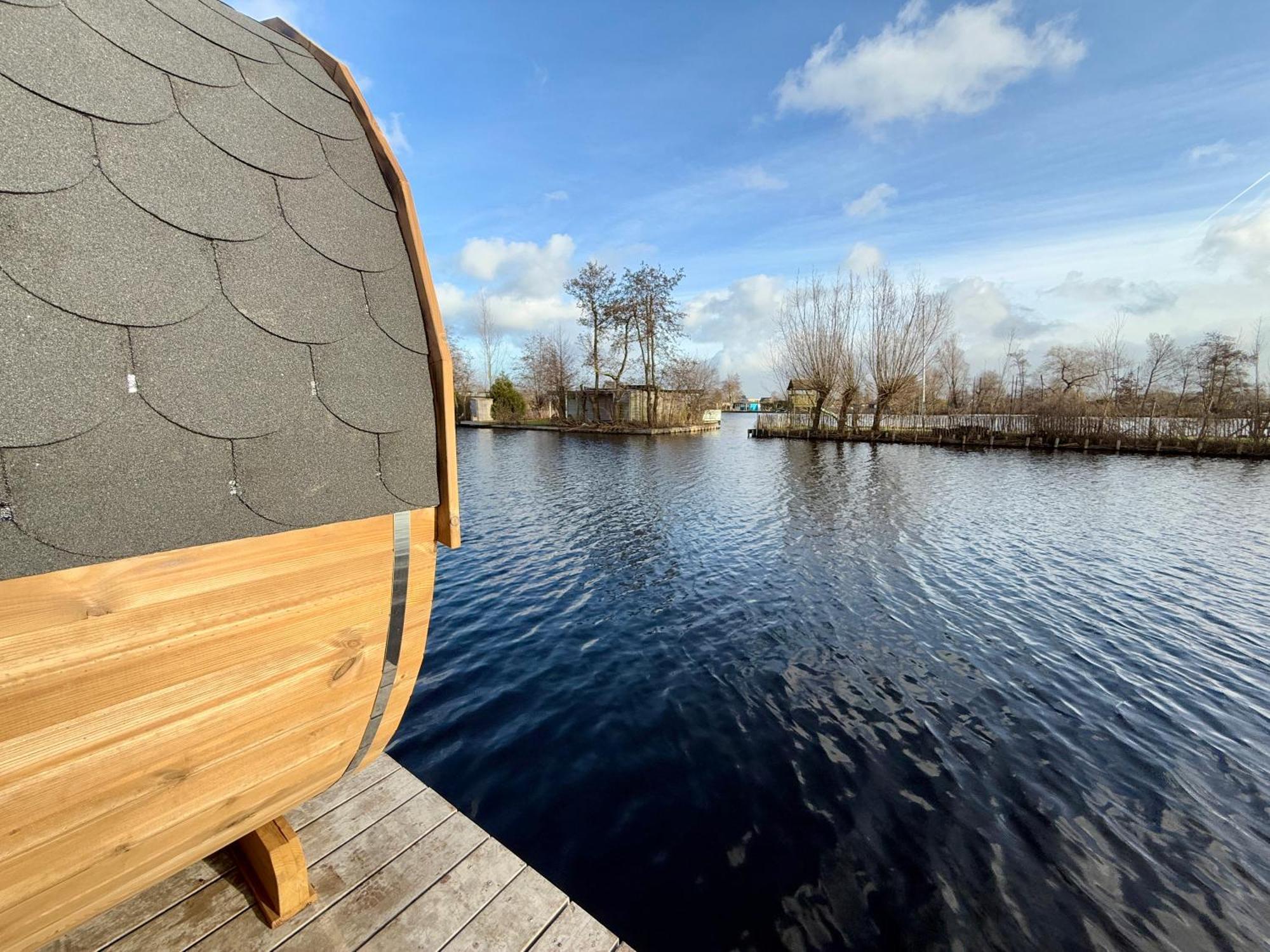 New - Private Residence With Sauna - On A Lake Near Amsterdam Vinkeveen Exteriör bild