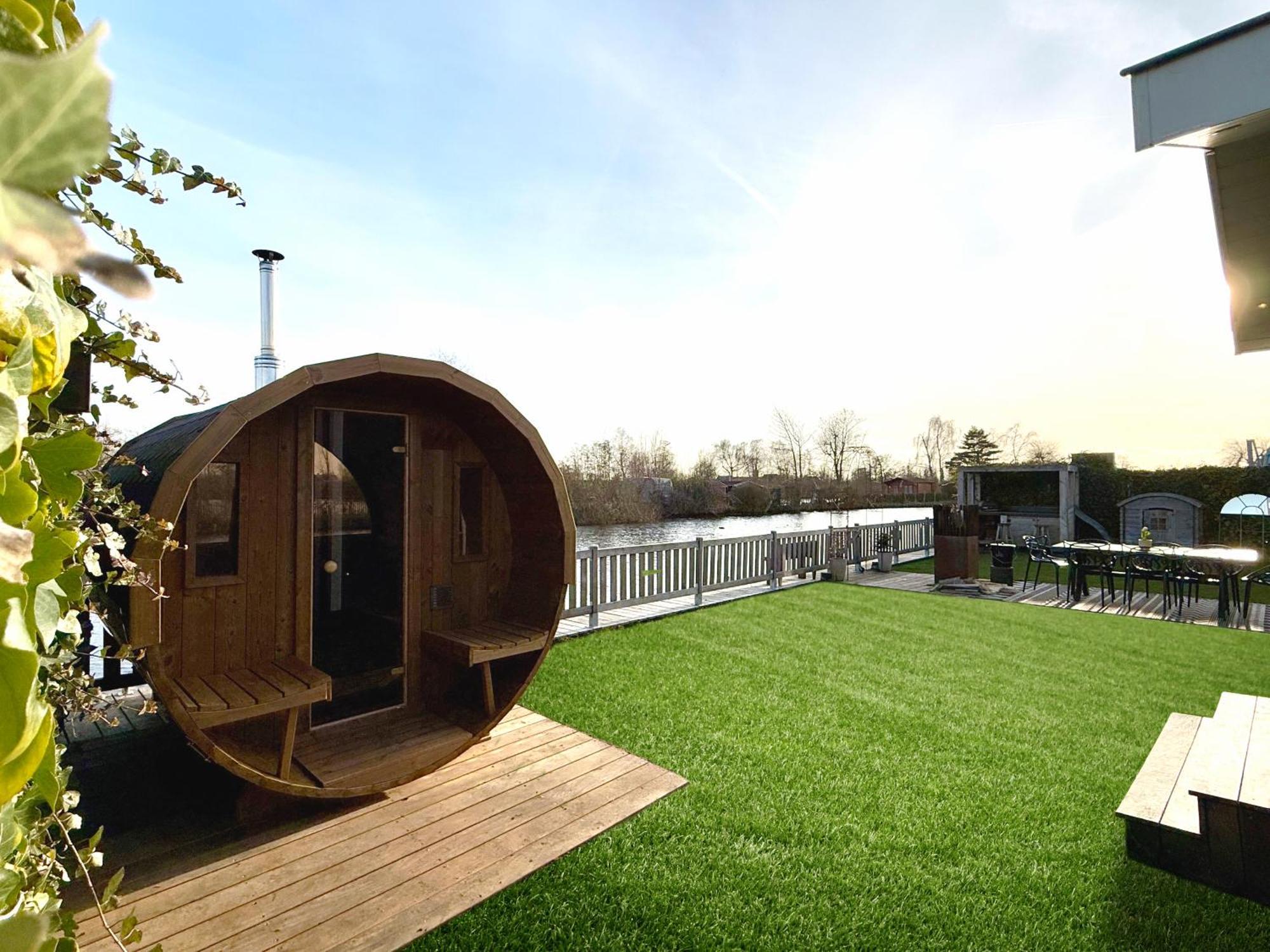 New - Private Residence With Sauna - On A Lake Near Amsterdam Vinkeveen Exteriör bild